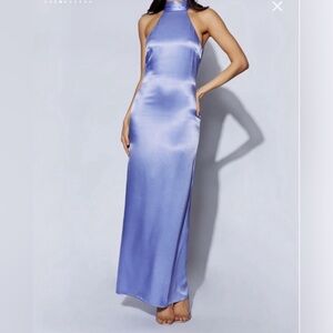 Meshki claire satin dress NWT